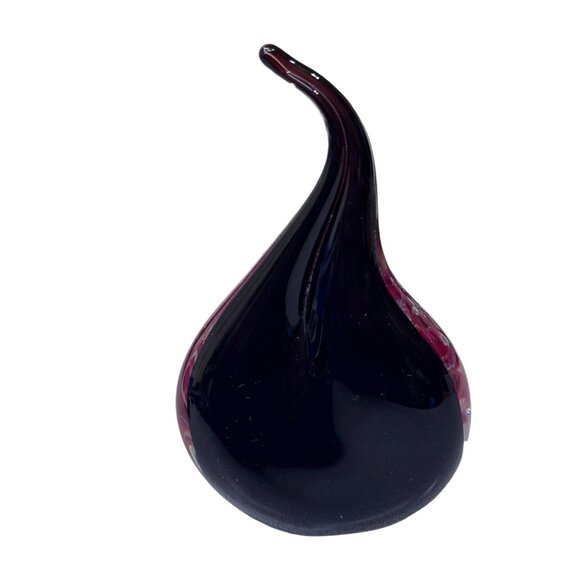 New Ron Schuster Md Dichroic Amber Flame Sculpture Studio Art Glass Paperweight - Picture 7 of 9